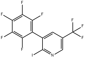 2-Iodo-3-(perfluorophenyl)-5-(trifluoromethyl)pyridine Structure