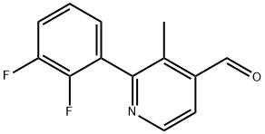 2-(2,3-Difluorophenyl)-3-methylisonicotinaldehyde Structure