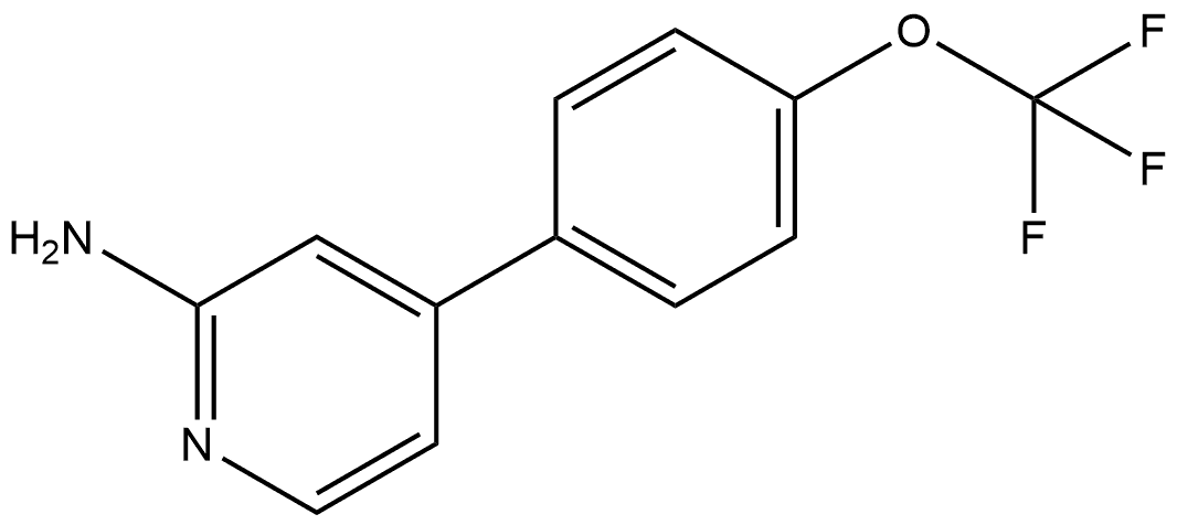 4-[4-(Trifluoromethoxy)phenyl]-2-pyridinamine Structure