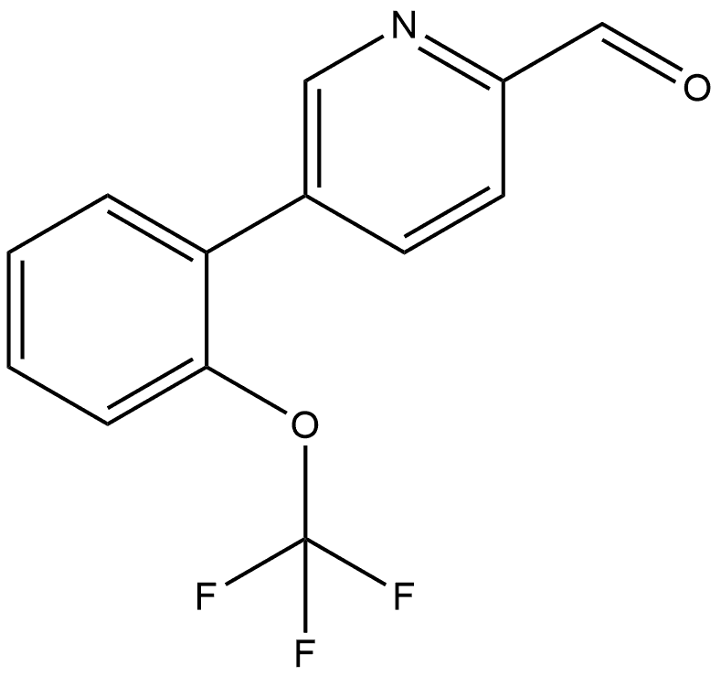 5-[2-(Trifluoromethoxy)phenyl]-2-pyridinecarboxaldehyde Structure