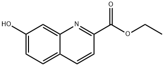 2-Quinolinecarboxylic acid, 7-hydroxy-, ethyl ester Structure