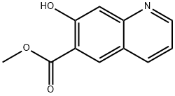 6-Quinolinecarboxylic acid, 7-hydroxy-, methyl ester Structure