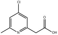 2-Pyridineacetic acid, 4-chloro-6-methyl- Structure