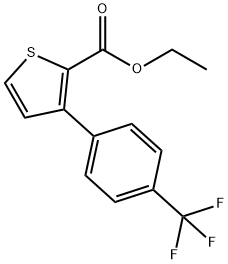 Ethyl 3-(4-(trifluoromethyl)phenyl)thiophene-2-carboxylate Structure