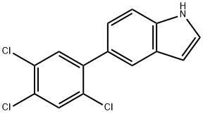 5-(2,4,5-Trichlorophenyl)indole Structure