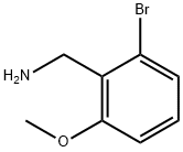 Benzenemethanamine, 2-bromo-6-methoxy- Structure