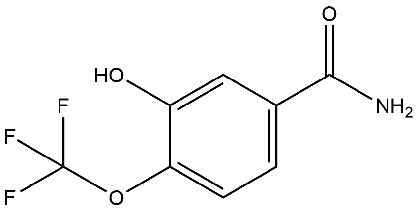 3-Hydroxy-4-(trifluoromethoxy)benzamide Structure