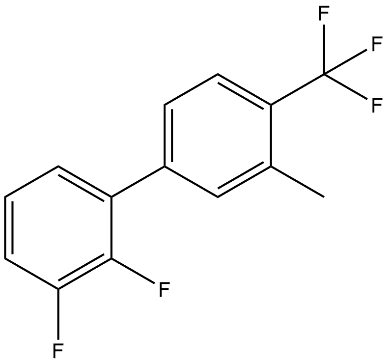 2,3-Difluoro-3'-methyl-4'-(trifluoromethyl)-1,1'-biphenyl Structure