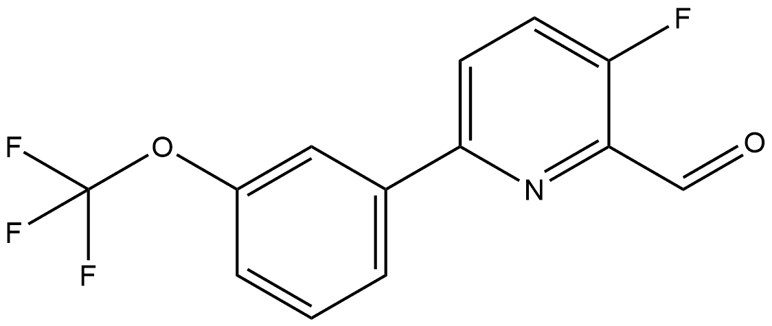 3-Fluoro-6-[3-(trifluoromethoxy)phenyl]-2-pyridinecarboxaldehyde Structure