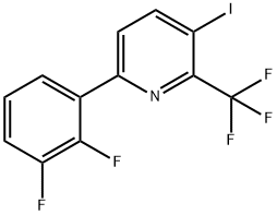 6-(2,3-Difluorophenyl)-3-iodo-2-(trifluoromethyl)pyridine Structure