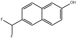 2-Naphthalenol, 6-(difluoromethyl)- 구조식 이미지