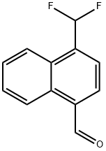 1-(Difluoromethyl)naphthalene-4-carboxaldehyde Structure