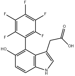 7-Chloro-4-hydroxyindole-3-acetonitrile Structure