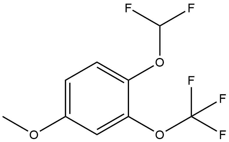 1-(Difluoromethoxy)-4-methoxy-2-(trifluoromethoxy)benzene Structure