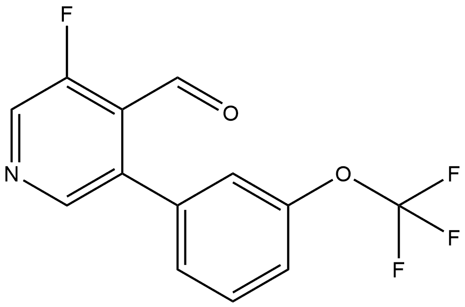 3-Fluoro-5-[3-(trifluoromethoxy)phenyl]-4-pyridinecarboxaldehyde Structure