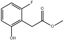 Methyl 2-fluoro-6-hydroxyphenylacetate 구조식 이미지