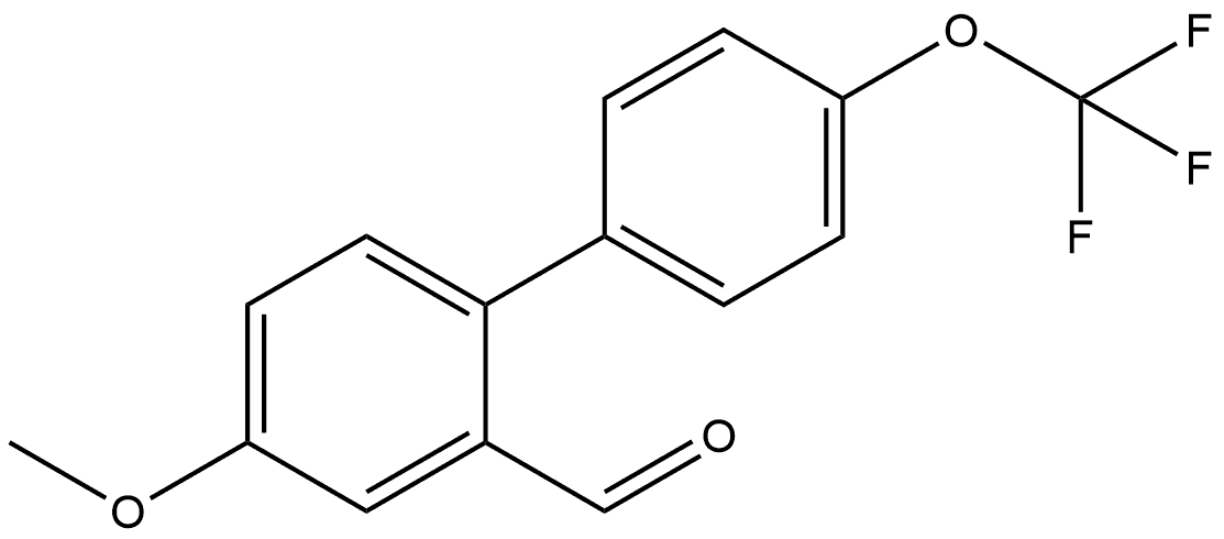 4-Methoxy-4'-(trifluoromethoxy)[1,1'-biphenyl]-2-carboxaldehyde Structure