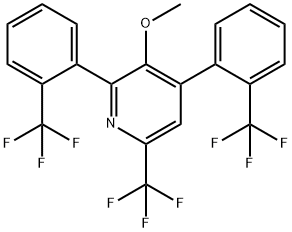 2,4-Bis(2-(trifluoromethyl)phenyl)-3-methoxy-6-(trifluoromethyl)pyridine Structure