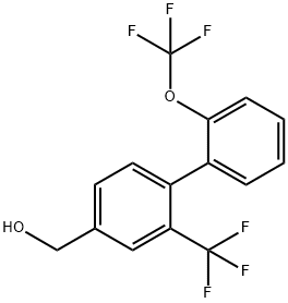 2'-(Trifluoromethoxy)-2-(trifluoromethyl)biphenyl-4-methanol Structure