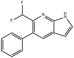 6-(Difluoromethyl)-5-phenyl-1H-pyrrolo[2,3-b]pyridine Structure