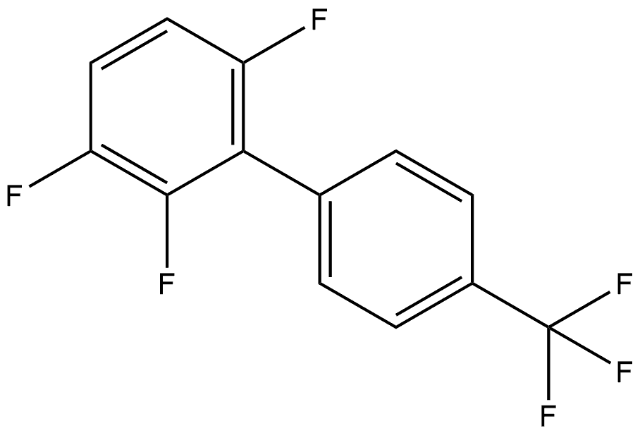 2,3,6-Trifluoro-4'-(trifluoromethyl)-1,1'-biphenyl Structure