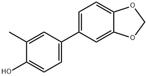 2-Methyl-4-(3,4-methylenedioxyphenyl)phenol Structure