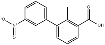 2-Methyl-3-(3-nitrophenyl)benzoic acid Structure