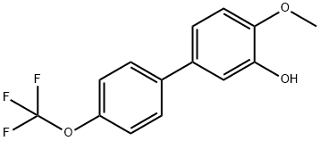 2-Methoxy-5-(4-trifluoromethoxyphenyl)phenol Structure