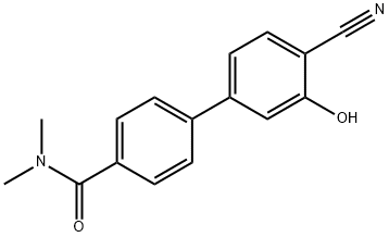 2-Cyano-5-[4-(N,N-dimethylaminocarbonyl)phenyl]phenol Structure