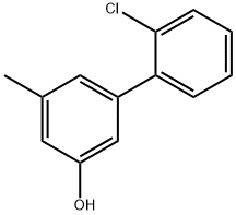 5-(2-Chlorophenyl)-3-methylphenol Structure