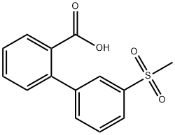 2-(3-Methylsulfonylphenyl)benzoic acid Structure