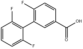 3-(2,6-Difluorophenyl)-4-fluorobenzoic acid Structure