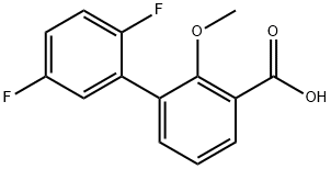 3-(2,5-Difluorophenyl)-2-methoxybenzoic acid Structure