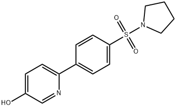 5-Hydroxy-2-[4-(pyrrolidinylsulfonyl)phenyl]pyridine Structure