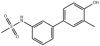 2-Methyl-4-(3-methylsulfonylaminophenyl)phenol Structure