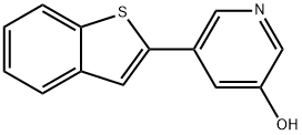 5-[Benzo(b)thiophen-2-yl]-3-hydroxypyridine Structure