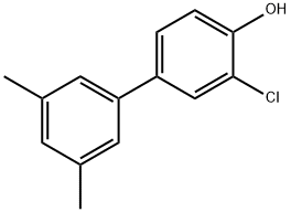 2-Chloro-4-(3,5-dimethylphenyl)phenol Structure