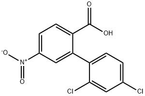 2-(2,4-Dichlorophenyl)-4-nitrobenzoic acid Structure