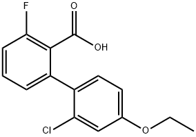 2-(2-Chloro-4-ethoxyphenyl)-6-fluorobenzoic acid Structure