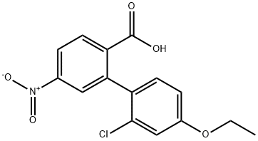 2-(2-Chloro-4-ethoxyphenyl)-4-nitrobenzoic acid Structure