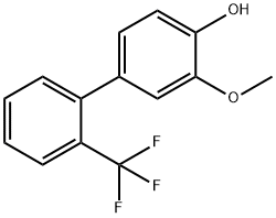 2-Methoxy-4-(2-trifluoromethylphenyl)phenol Structure