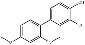 2-Chloro-4-(2,4-dimethoxyphenyl)phenol Structure