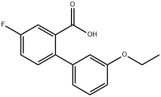 2-(3-Ethoxyphenyl)-5-fluorobenzoic acid Structure