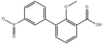 2-Methoxy-3-(3-nitrophenyl)benzoic acid Structure