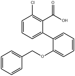 2-(2-Benzyloxyphenyl)-6-chlorobenzoic acid Structure