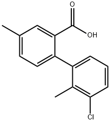 2-(3-Chloro-2-methylphenyl)-5-methylbenzoic acid Structure