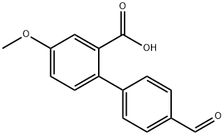 2-(4-Formylphenyl)-5-methoxybenzoic acid Structure