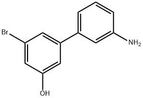 [1,1'-Biphenyl]-3-ol, 3'-amino-5-bromo- Structure