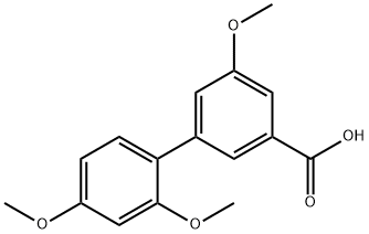 3-(2,4-Dimethoxyphenyl)-5-methoxybenzoic acid Structure