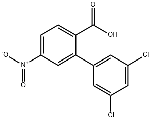 2-(3,5-Dichlorophenyl)-4-nitrobenzoic acid Structure